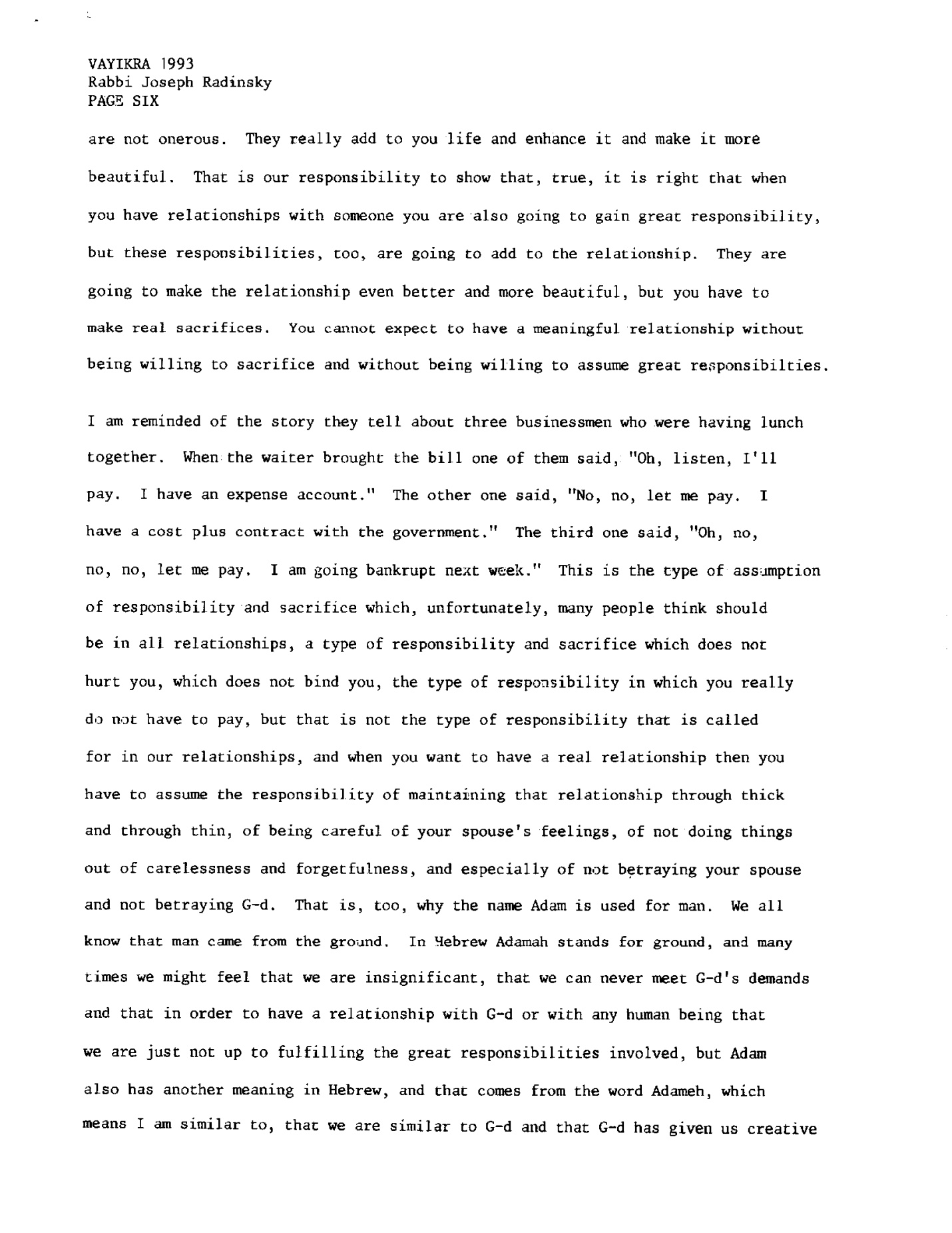 Vayikra 1993