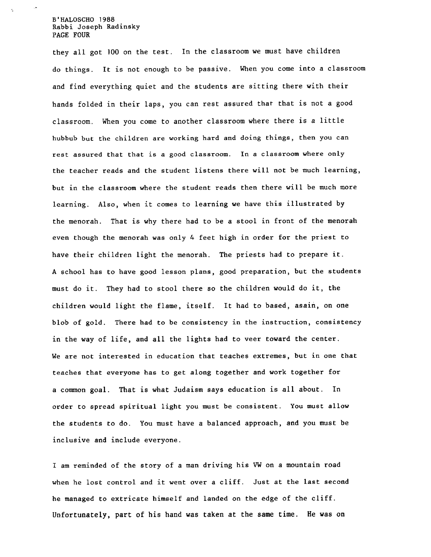 behalotecha 1988
