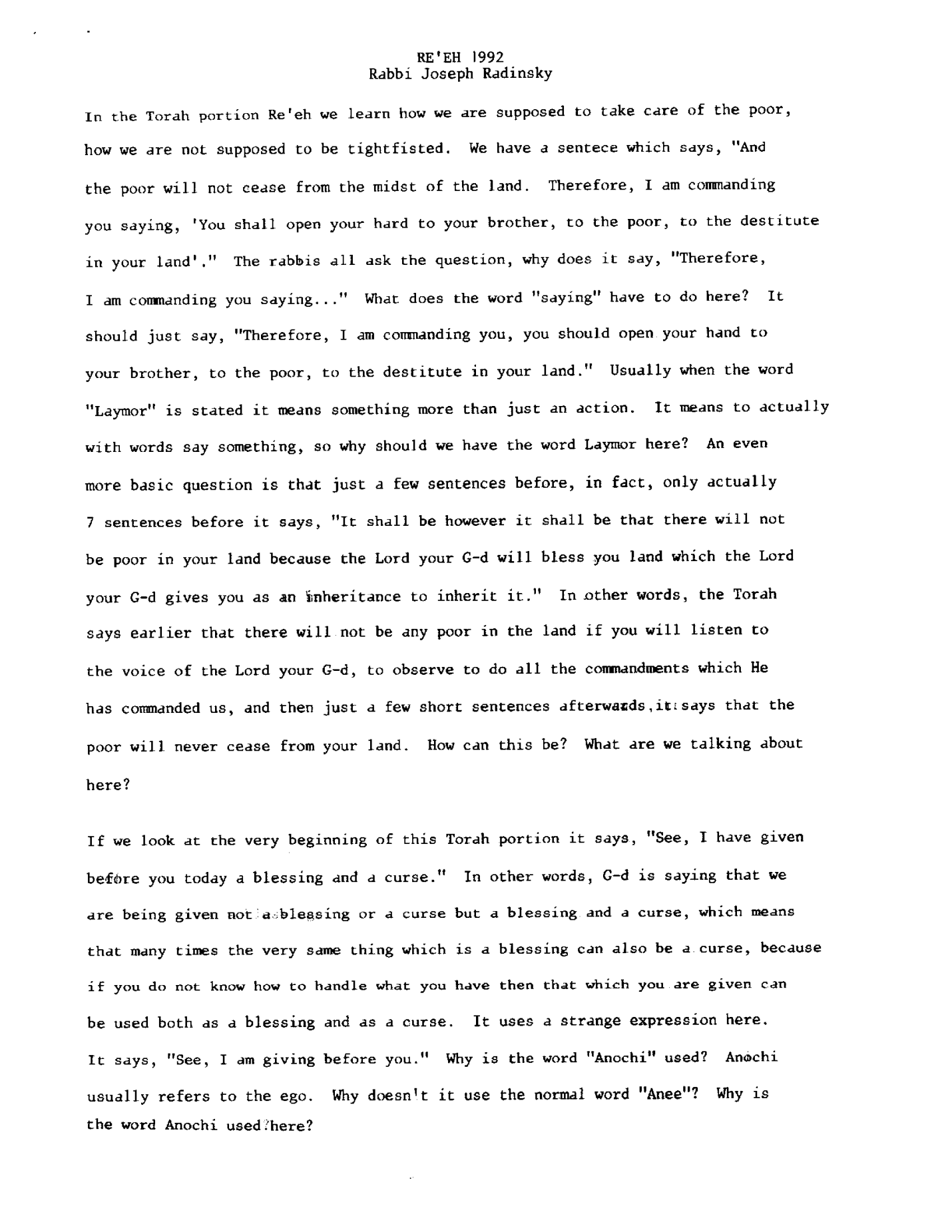 re'eh 1992
